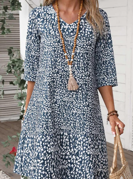Alma Lose Bedrucktes Kleid