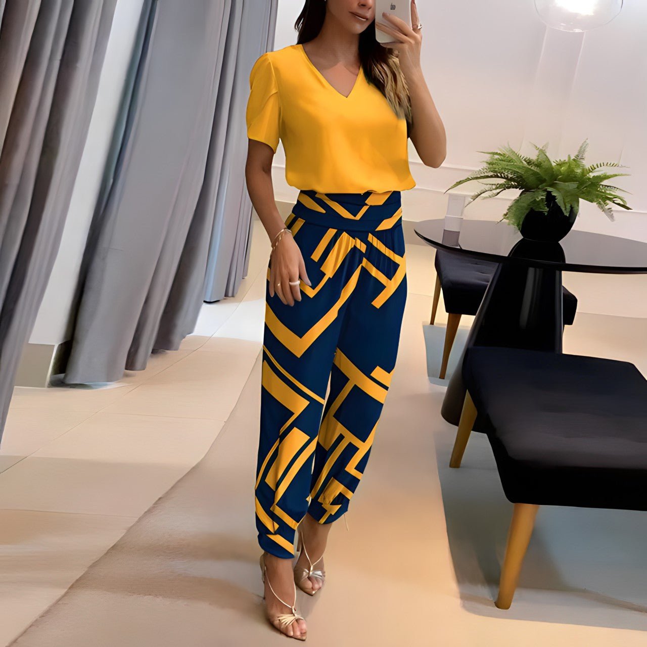 Alexandra Blusen- und Hosen-Set