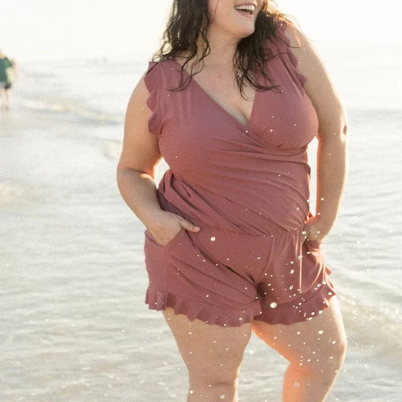 Lisa  Badeanzug-Romper mit integriertem BH